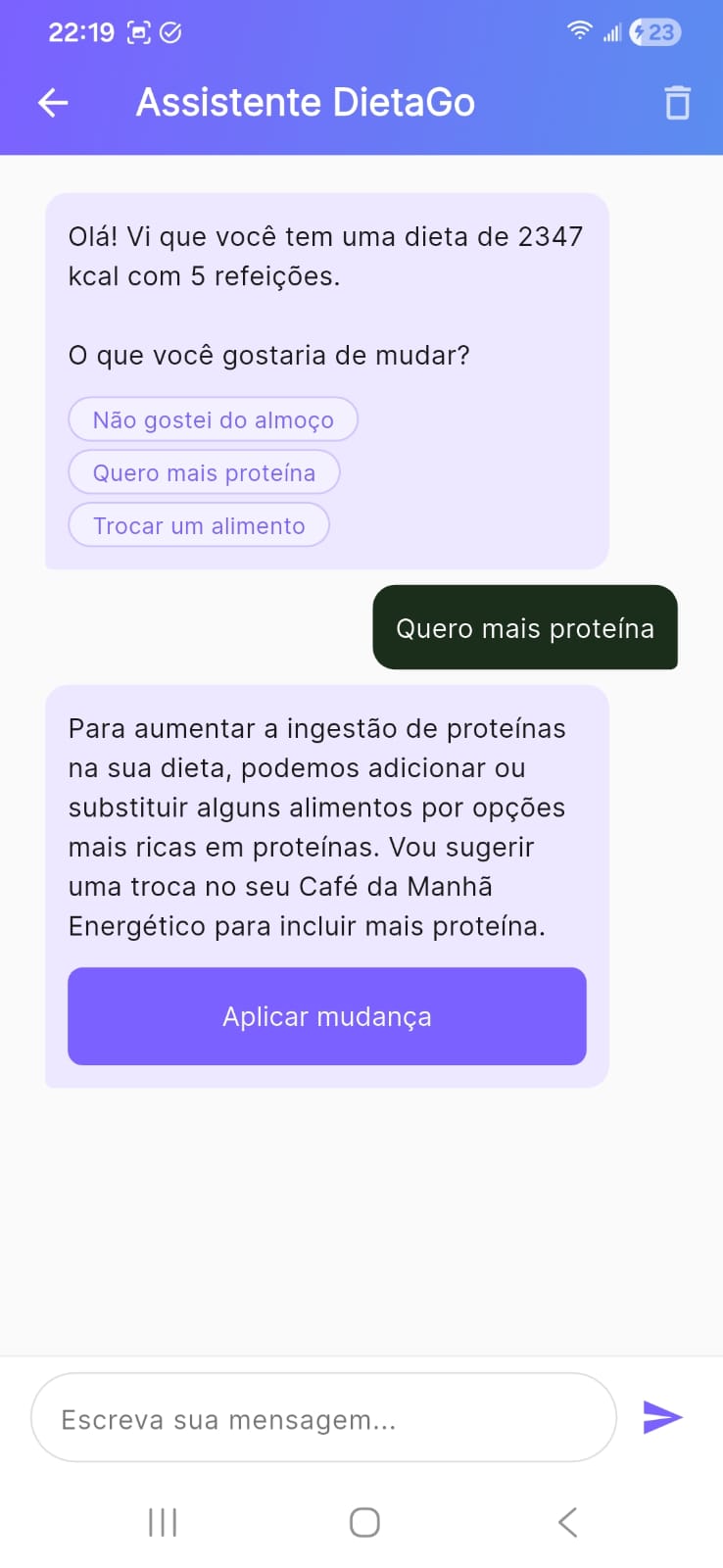 DietaGo - Assistente